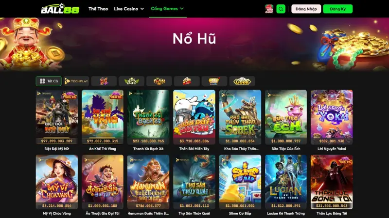 Slot game tại Ball88 thường xuyên được cập nhật phiên bản mới nhằm duy trì sự cạnh tranh